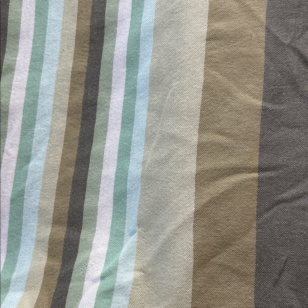 Marrakshi Life Striped Green and Beige Kaftan XS - Picture 4 of 5